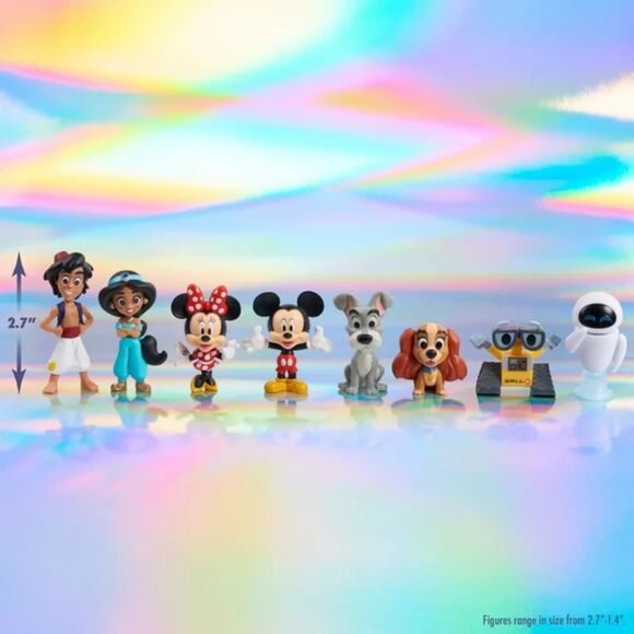 Disney100 Years of Love Celebration Collection Limited Edition 8 Pc Figure Pack - Picture 2 of 4